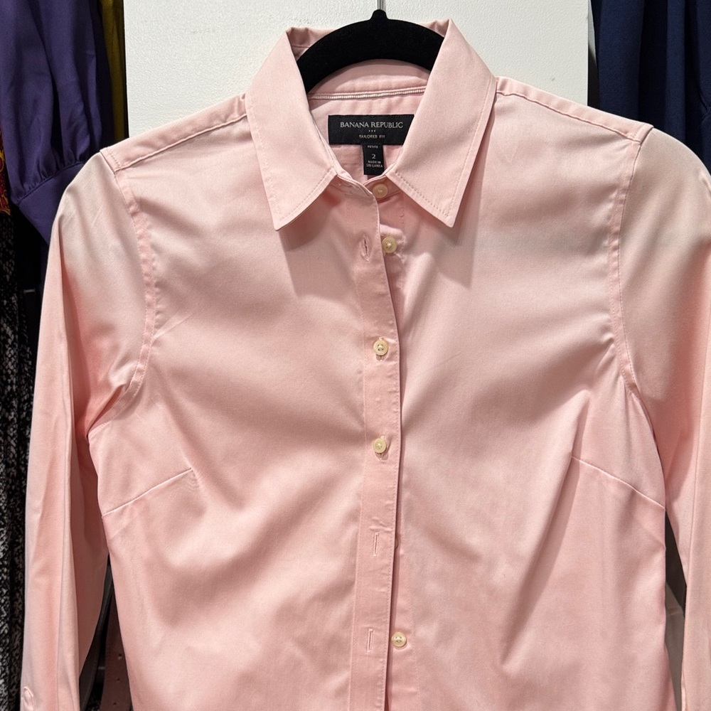 Banana Republic Light Pink Collared Shirt